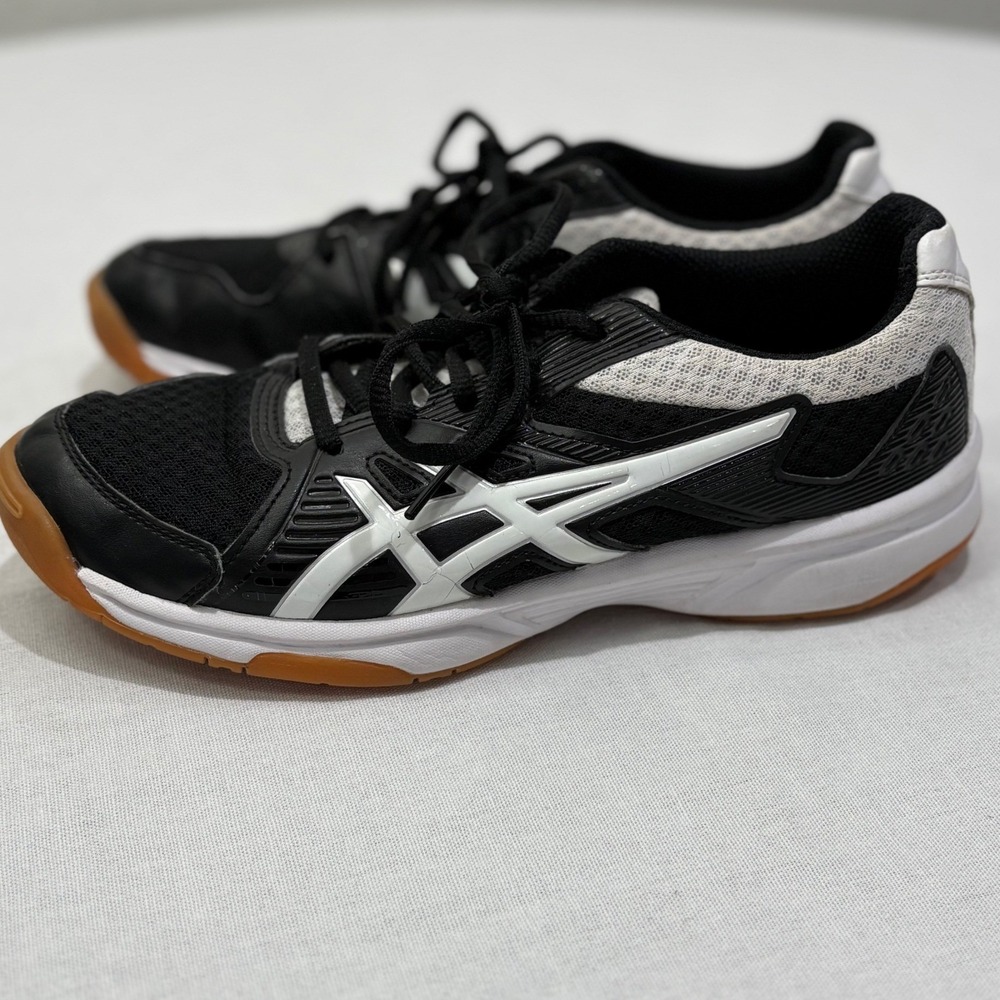 Asics Gel-Upcourt 3 Women's Size 7 Volleyball Shoes Black White - Picture 3 of 5